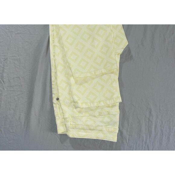NYDJ 'Ankle' Tapered 5-Pocket Stretch Jeans. Yellow Geometric, Women's 2. MINT!! - Picture 4 of 9